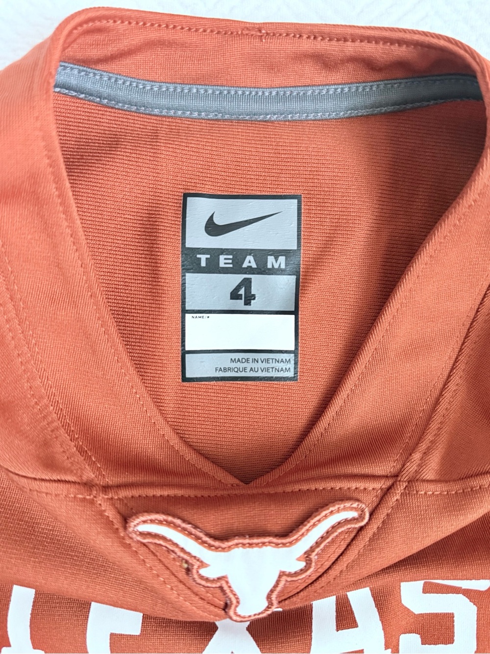 University of Texas Longhorns Nike Football Jersey, Size 4 - Picture 3 of 4